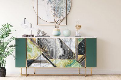 Nálepka na nábytek Art Deco Marble Abstraction