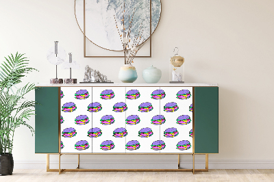 Dekorativní samolepka na nábytek hamburgery