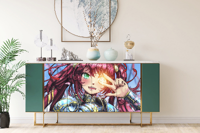 Dekorativní samolepka na nábytek Anime Girl