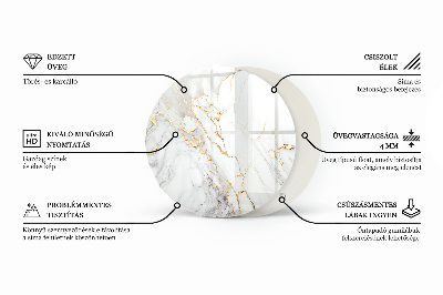 Deska stolu Mramor s jemnými žilkami