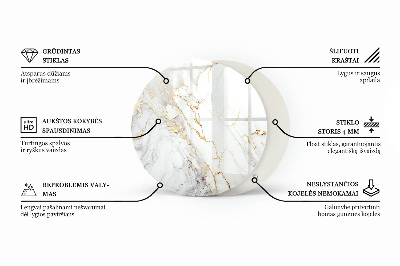Deska stolu Mramor s jemnými žilkami