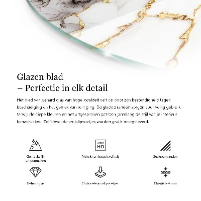 Deska stolu Mramor s jemnými žilkami