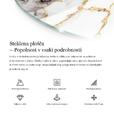 Deska stolu Mramor s jemnými žilkami