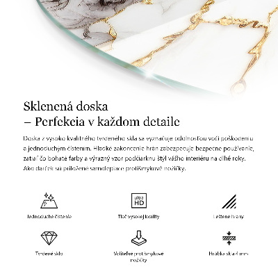 Deska stolu Mramor s jemnými žilkami