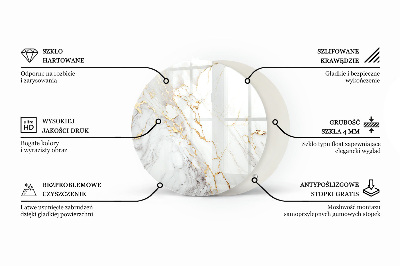Deska stolu Mramorové žilky v designu