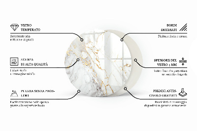 Deska stolu Mramorové žilky v designu