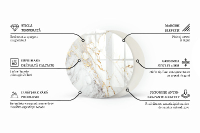Deska stolu Mramorové žilky v designu