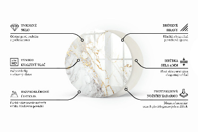 Deska stolu Mramorové žilky v designu