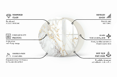 Deska stolu Mramorové žilky v designu