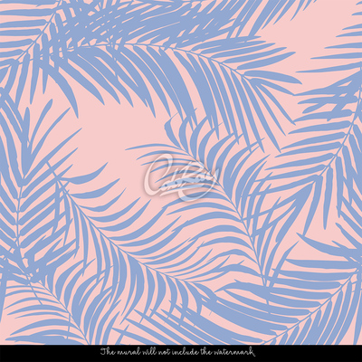 Fototapeta Subtilní palmové stínové listy