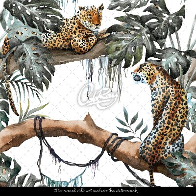 Fototapeta Leopardi odpočívající na stromě