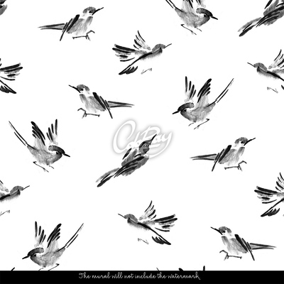 Fototapeta Létající ptáci v klíči