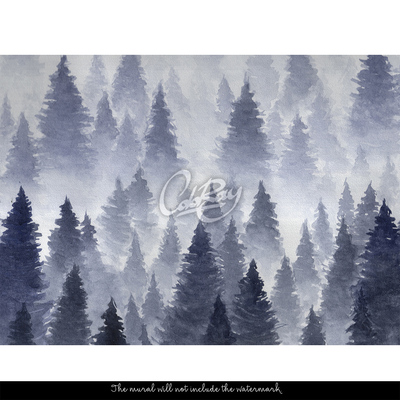 Fototapeta Mlhavé ráno v jehličnatém lese