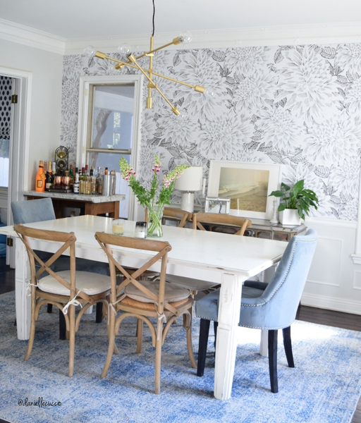 Fototapeta Grafitové jiřiny