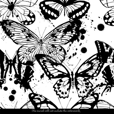 Fototapeta Inkoustové motýli