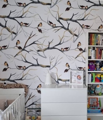 Fototapeta Vrabci na větvích