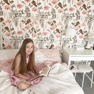 Fototapeta Jarní květiny a motýli