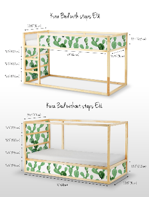  Samolepky Ikea Kura Bed Kaktus s květy podzimu