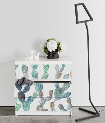 Samolepky Ikea Malm Rezavý kaktus