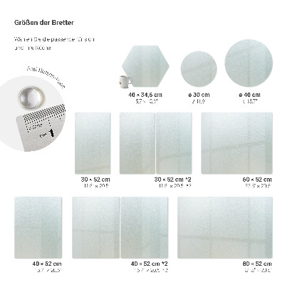 Skleněná deska do kuchyně kulatá poloprůhledný