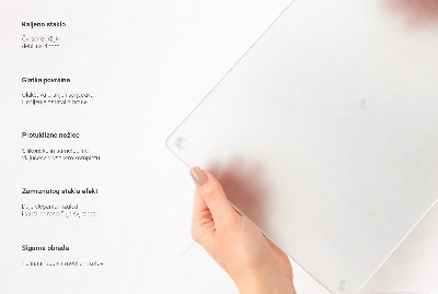 Skleněná deska do kuchyně kulatá poloprůhledný