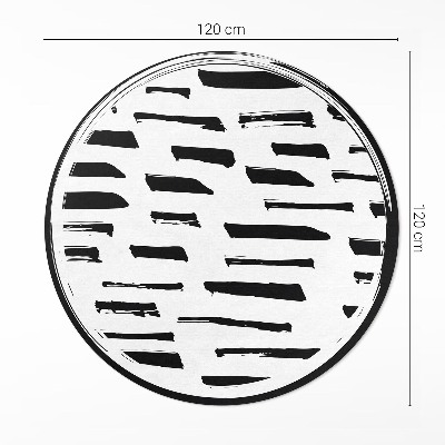 Kulatý vinylový koberec Minimalistická moderní abstrakce