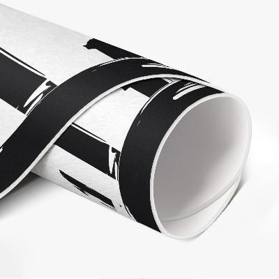 Kulatý vinylový koberec Minimalistická moderní abstrakce