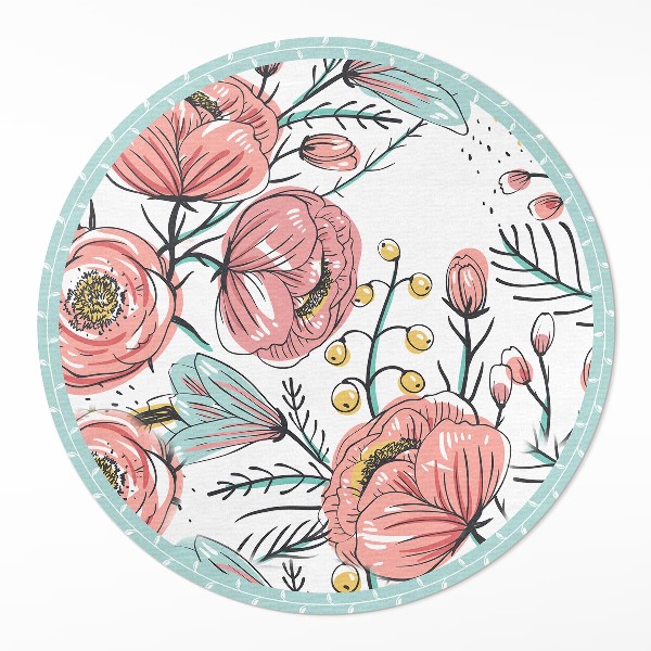 Pastelové květiny krásná jemná ilustrace