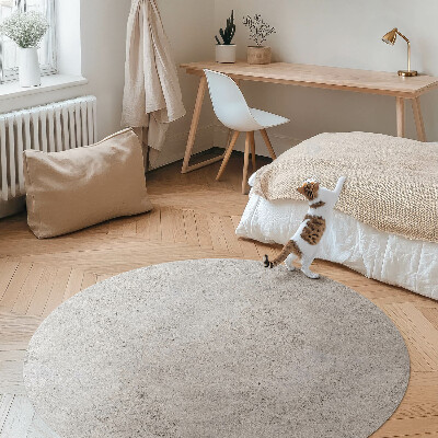 Kulatý vinylový koberec Surový kámen industriální beton