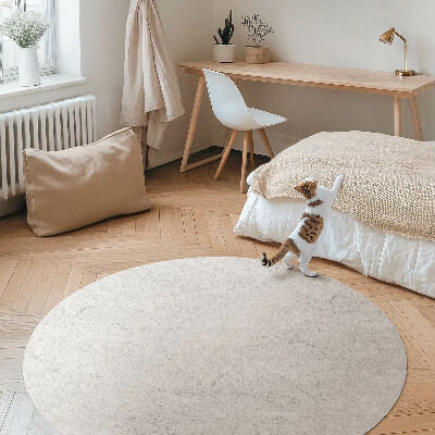 Kulatý vinylový koberec Textura betonu světlý kámen