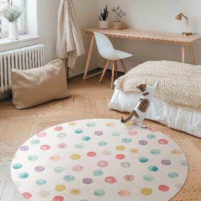 Malované tečky akvarel boho