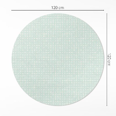 Kulatý vinylový koberec Drobná mozaika geometrický vzor