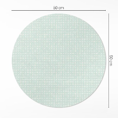 Kulatý vinylový koberec Drobná mozaika geometrický vzor