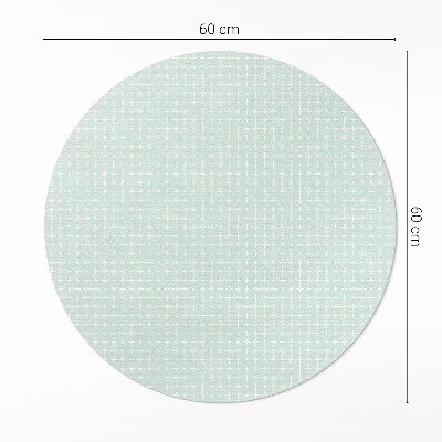 Kulatý vinylový koberec Drobná mozaika geometrický vzor