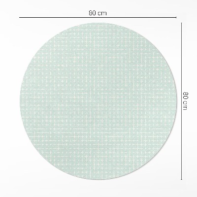 Kulatý vinylový koberec Drobná mozaika geometrický vzor