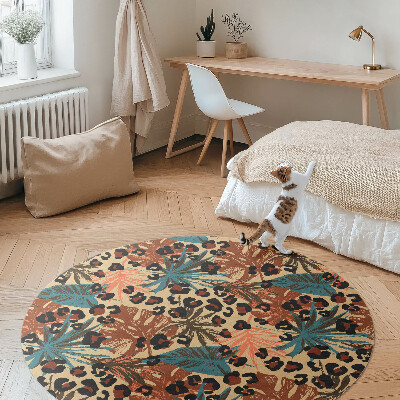 Tropické listy vzor leopard džungle
