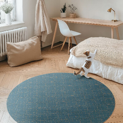 Kulatý vinylový koberec Jemné ornamenty pravidelný vzor