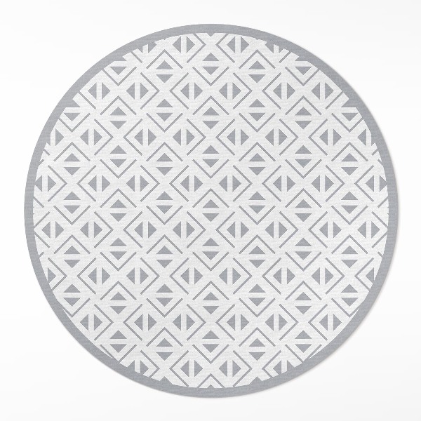Kulatý vinylový koberec Geometrický minimalistický vzor