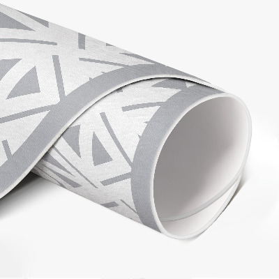 Kulatý vinylový koberec Geometrický minimalistický vzor