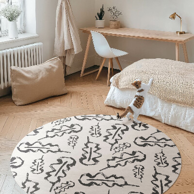 Malované listy v minimalistickém stylu