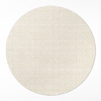 Kulatý vinylový koberec Drobné parkety minimalistická rybí kost