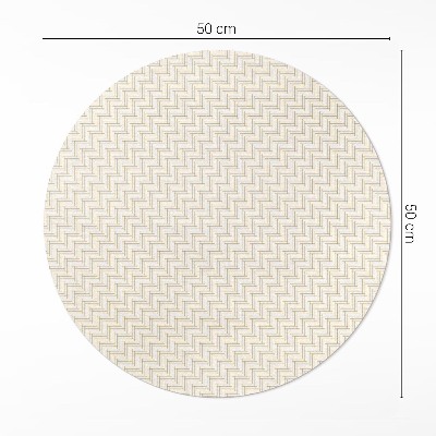 Kulatý vinylový koberec Drobné parkety minimalistická rybí kost