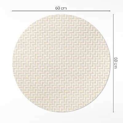 Kulatý vinylový koberec Drobné parkety minimalistická rybí kost