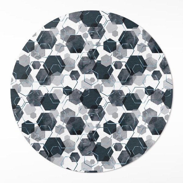 Akvarelové a lineární hexagony