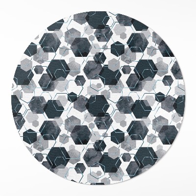 Akvarelové a lineární hexagony