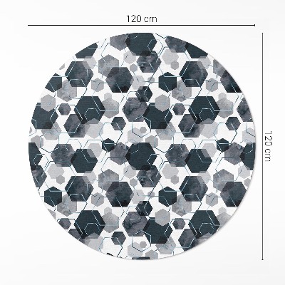 Akvarelové a lineární hexagony