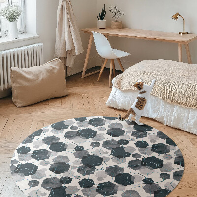Akvarelové a lineární hexagony