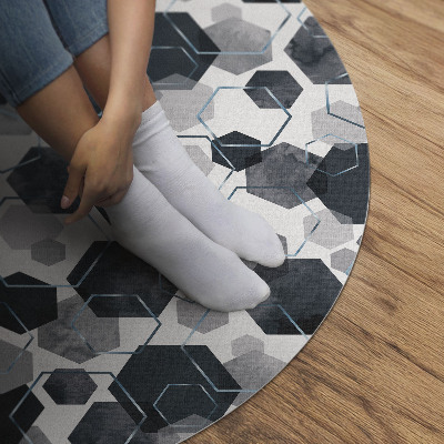 Akvarelové a lineární hexagony