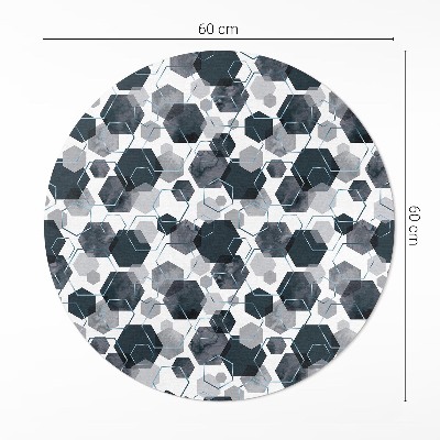 Akvarelové a lineární hexagony