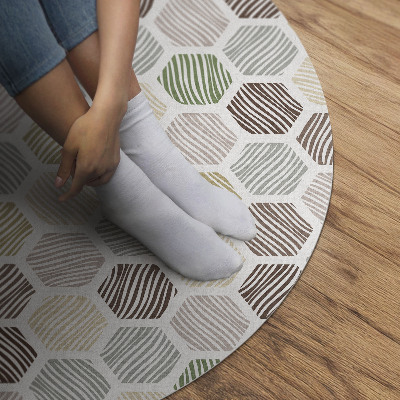 Vzorované hexagony pastelové boho barvy